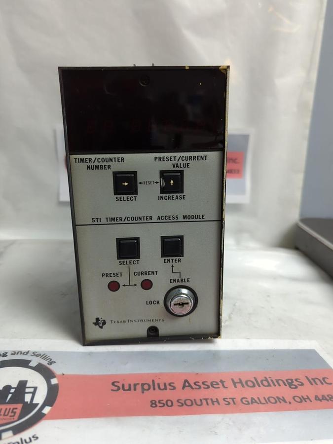 Used TEXAS INSTUMENTS,5TI-3201,DIGITAL TIMER/COUNTER PRE-OWNED