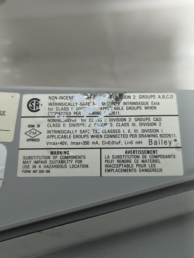 Used BAILEY,AP931000,I/P POSITIONER 150 PSI 42 VDC 4-20mA PRE-OWNED