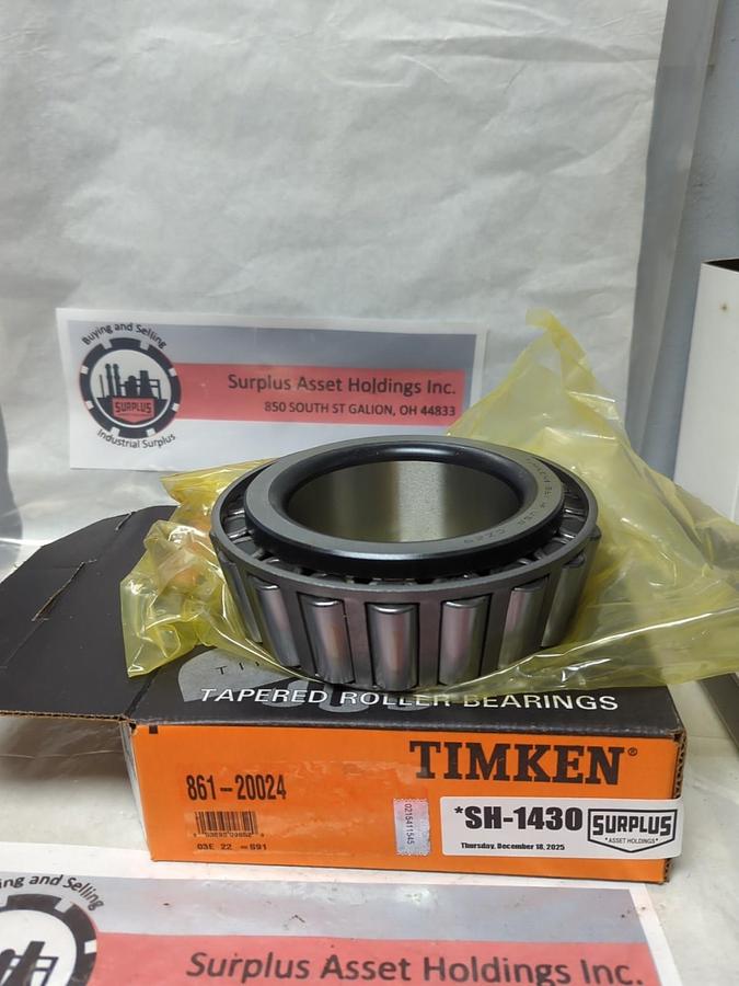 TIMKEN,861-20024,ROLLER BEARING CONE 4 INCH BORE NOS