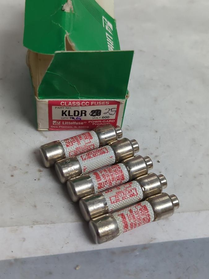 LITTELFUSE,KLDR25,FAST ACTING 25 AMP FUSES BOX OF 5 NOS