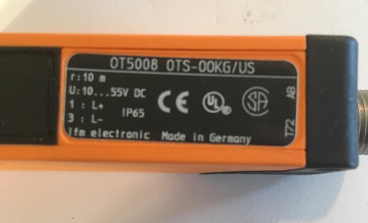 IFM Efector,QT5008,200 Through-Beam Sensor