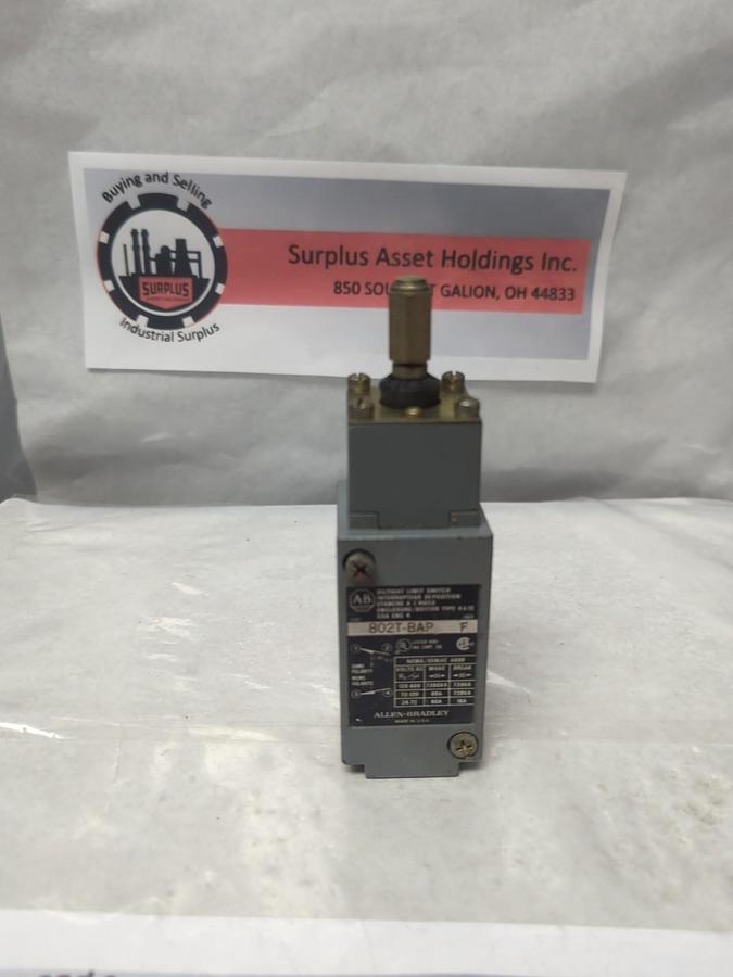 Used ALLEN BRADLEY,802T-BAP,SERIES F OILTIGHT LIMIT SWITCH PRE-OWNED