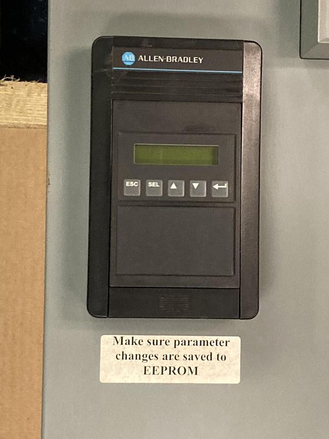 Used Allen-Bradley,2100 2163N,25 Inch VFD MCC BUCKET 5Hp 8.4A 480V 60Hz