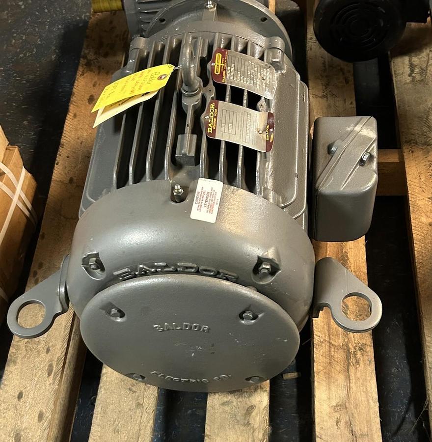 Used BALDOR,VLCP2334T,MOTOR 20HP 230/460V 1760RPM 3PH 256LP FRAME