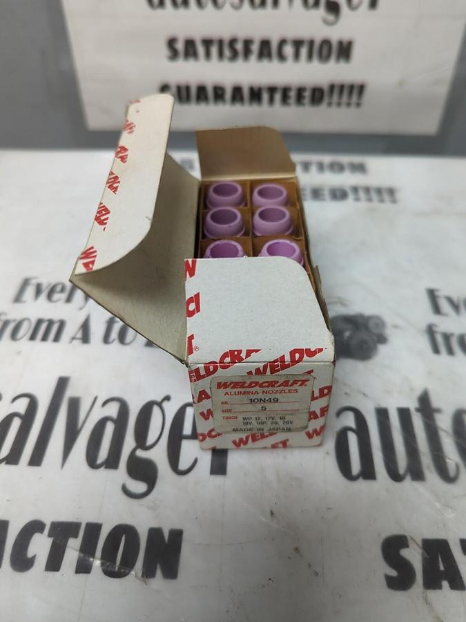 WELDCRAFT,10N49,ALUMINA NOZZLES SIZE 5 BOX OF 8 NOS