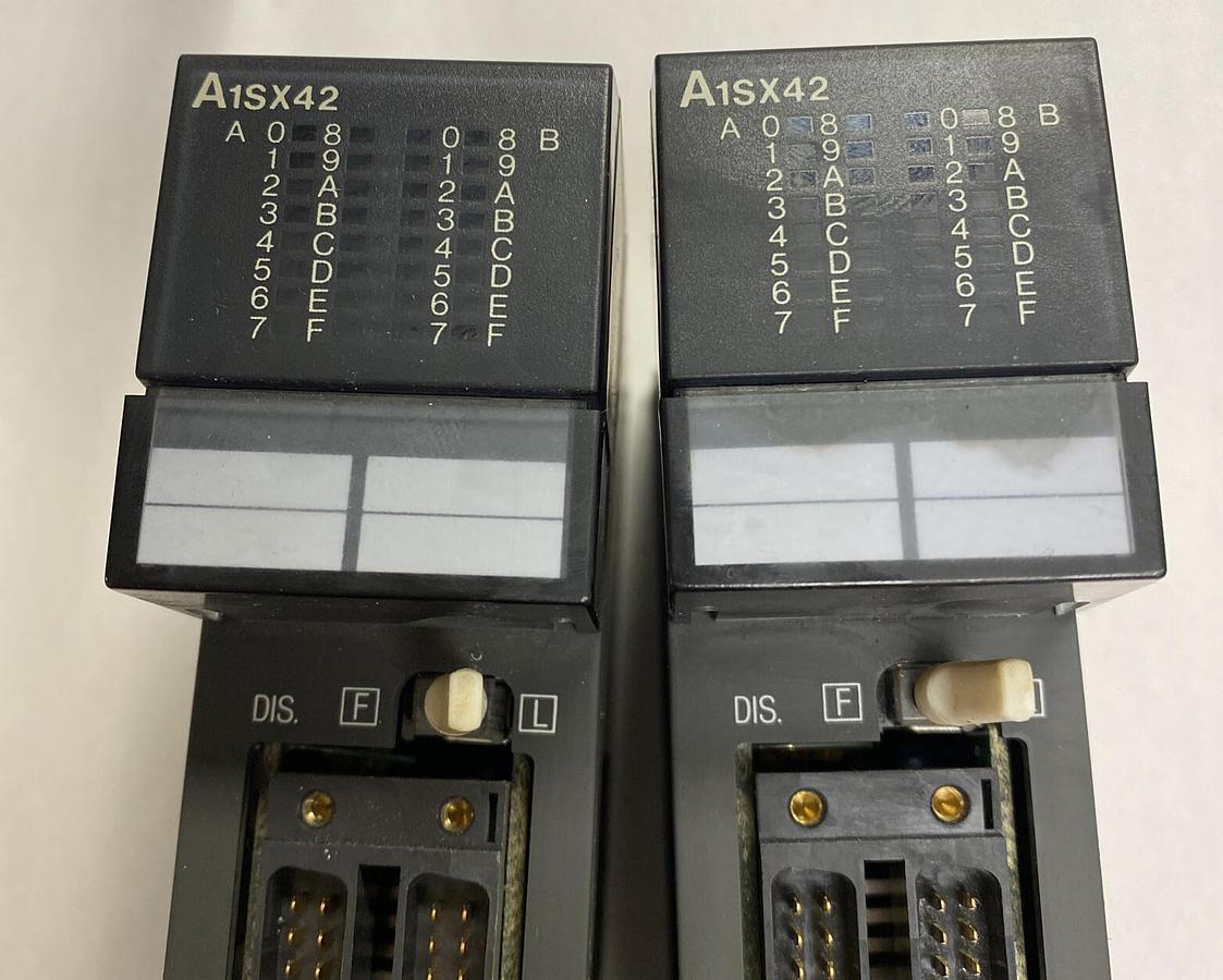 Used Mitsubishi,A1SX42,Input Module Lot Of 2