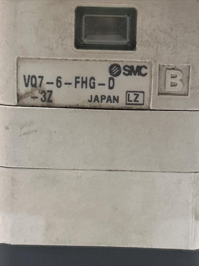 Used SMC,VQ7-6-FHG-D,DOUBLE SOLENOID VALVE