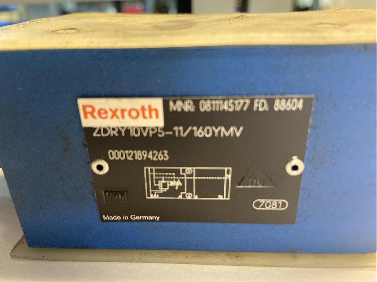 Used Rexroth,2DRY10VP5-11/160YMV,Hydraulic Pressure Reducing Valve Refurbished