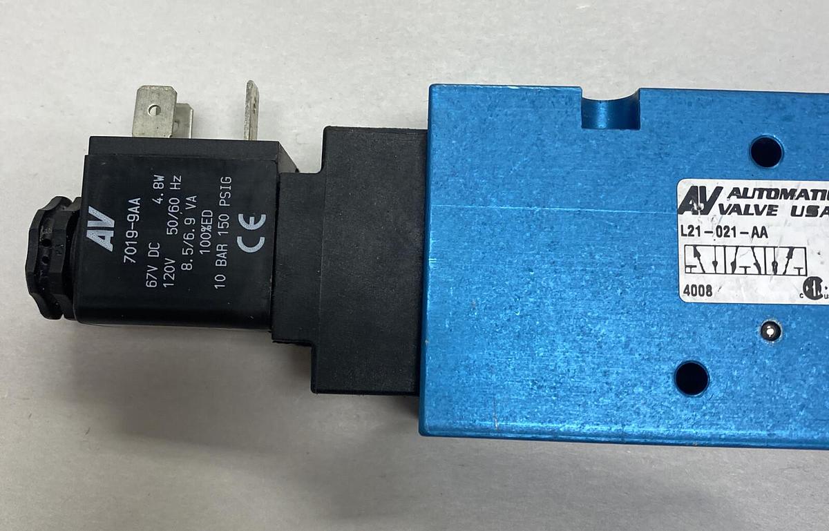Used AUTOMATIC VALVE,L21-021-AA,PNEUMATIC VALVE