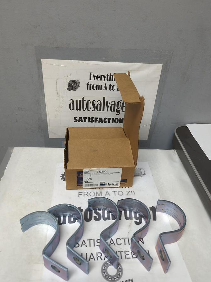 APPLETON,CL200,2 INCH ONE-HOLE STEEL PIPE CLAMPS BOX OF 5 NOS
