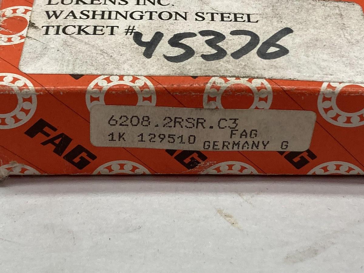 Fag,6208-2RSR-C3,Deep Groove Ball Bearing Double