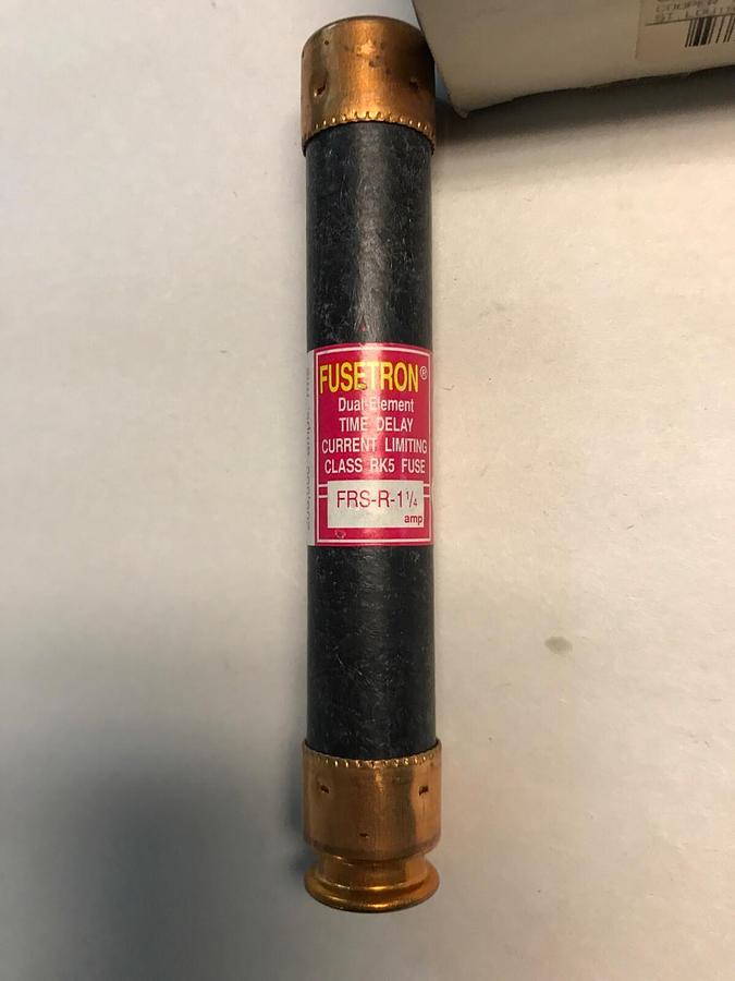 Used Cooper Bussmann,FRS-R-1-1/4, 1-1/4 AMP FUSES Box of 10
