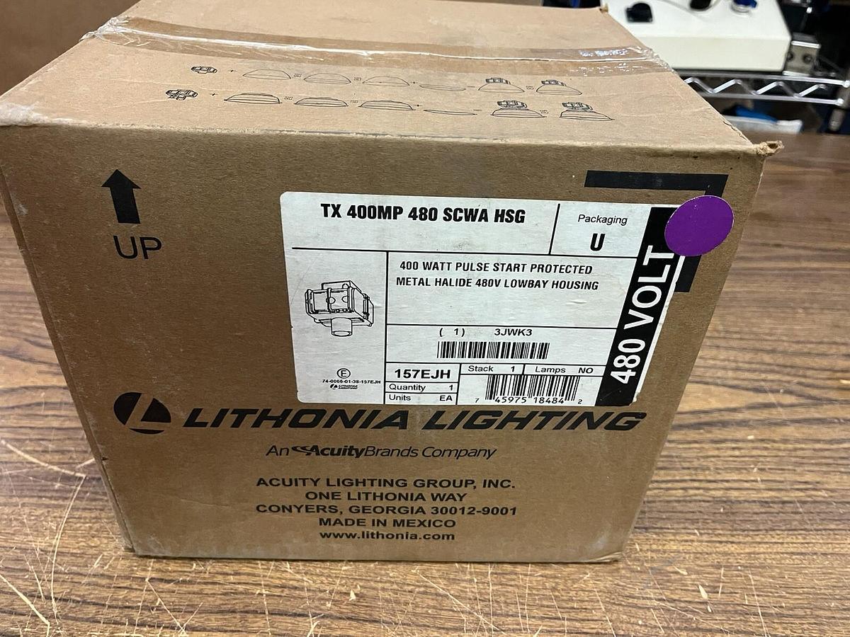 LITHONIA,3JWK3,TX-400MP-480-SCWA-HSG 400 WATT 480V METAL HALIDE LOWBAY HOUSING