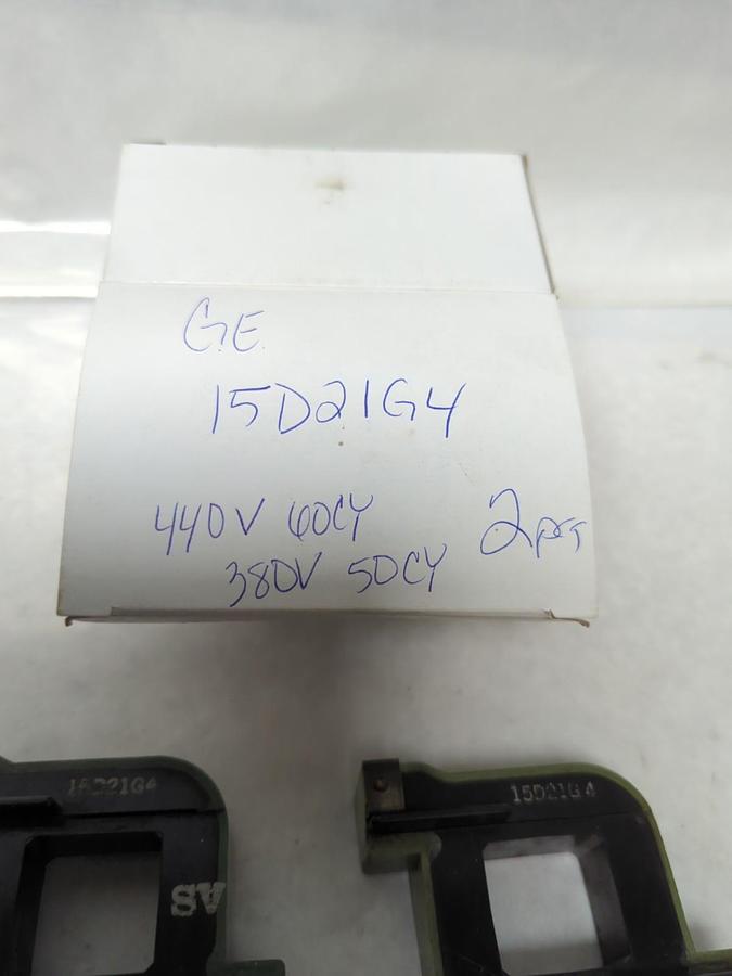 Used GENERAL ELECTRIC,15D21G4,COIL 440V 60CY 380V 50CY LOT OF 2 PRE-OWNED