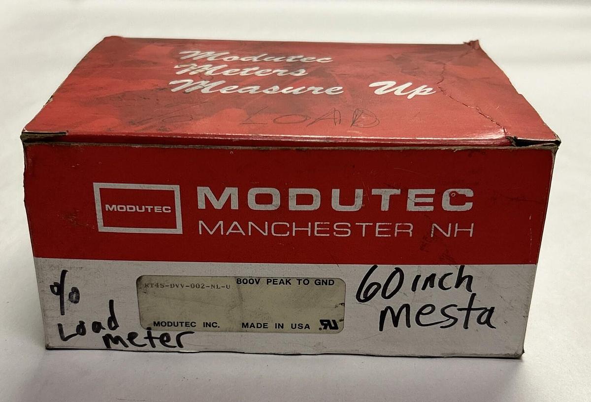 MODUTEC,KT4S-DVV-002-NL-U,PANEL METER 0-2 DC VOLTS NOS