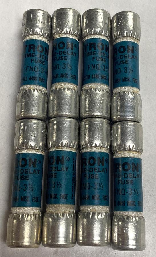 Cooper Bussmann,FNQ-3-1/2,Tron Fuse Lot Of 8 NOS