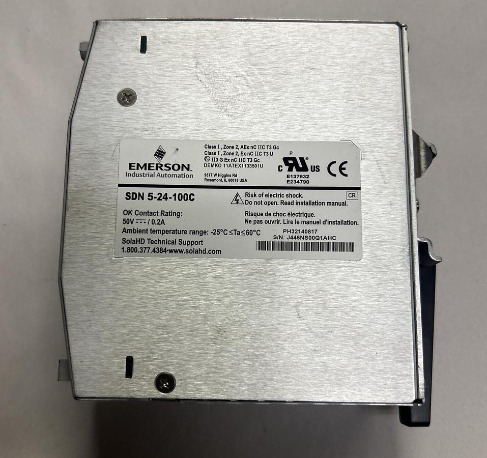 Used EMERSON SOLA HD,SDN-5-24-100C,POWER SUPPLY