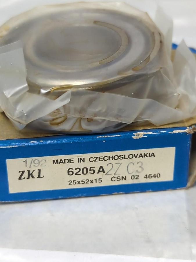 ZKL,6205A 2ZC3,DEEP GROOVE BALL BEARING LOT OF 2 NOS
