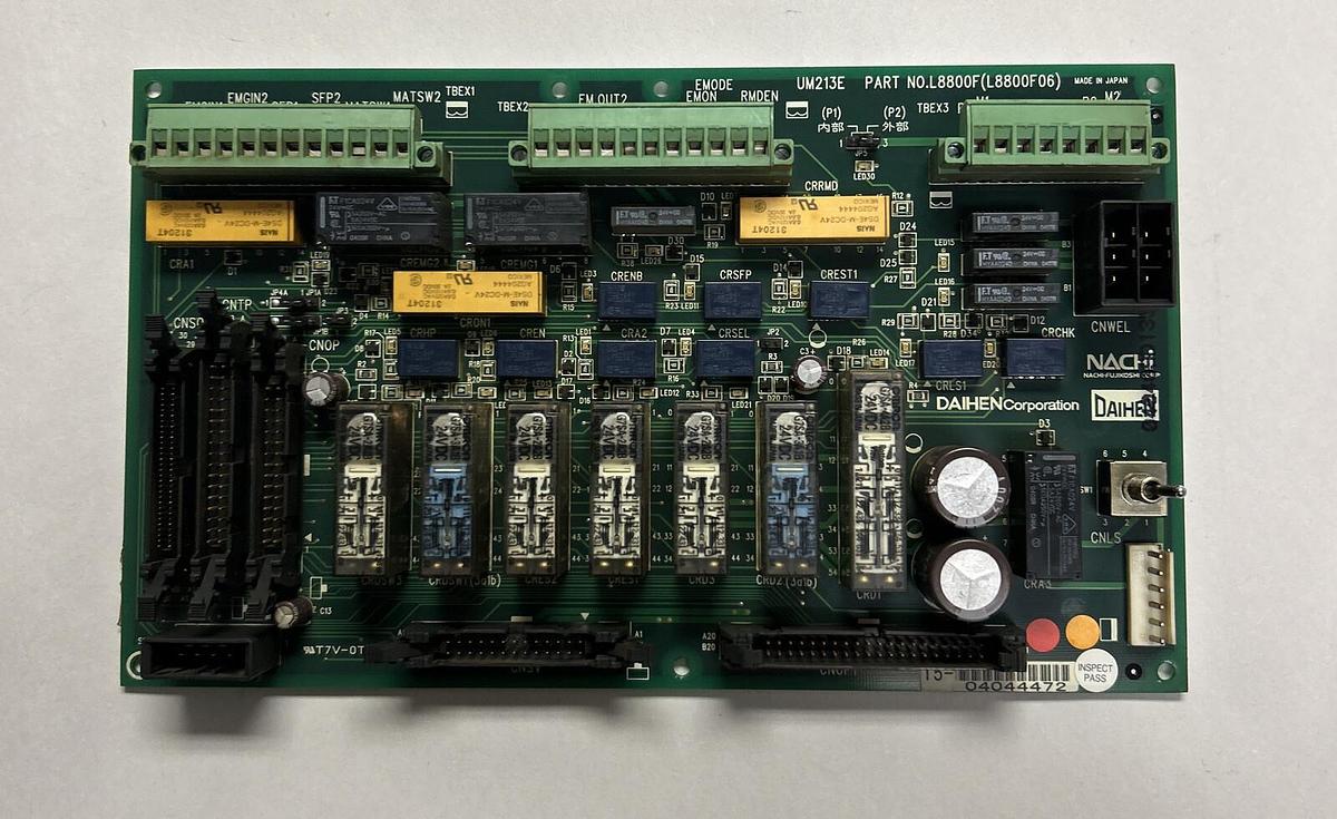 Used NACHI DAIHEN,UM213E L8800F L8800F06,RELAY CIRCUIT BOARD