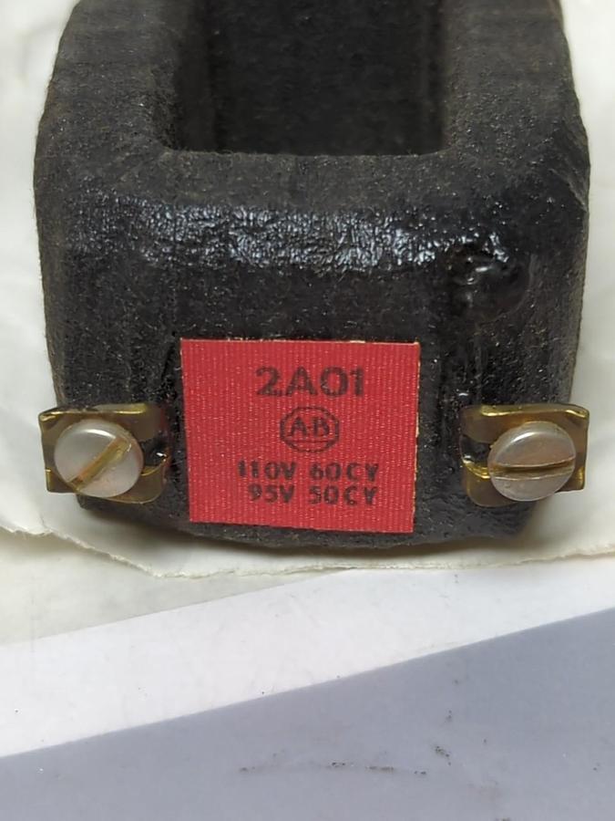 Used ALLEN-BRADLEY,2A01,COIL 110V 60CY 95V 50CY PRE-OWNED