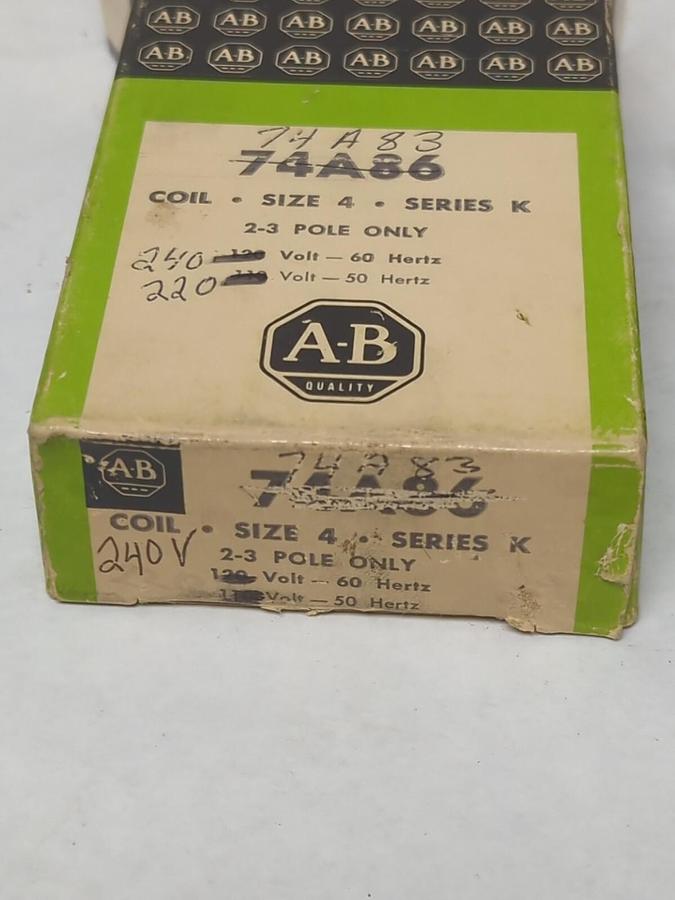 ALLEN BRADLEY,74A83,COIL 240V 60HZ NOS
