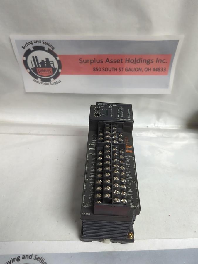 Used MITSUBISHI,AX40Y1C,MELSEC INPUT UNIT MISSING DOORS PRE-OWNED