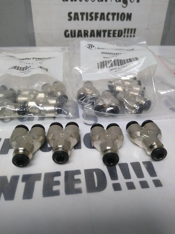 Used JUPITER PNEUMATICS,2558504465JP,4MM TUBE UNION Y 3X0.75X6 INCH LOT OF 14