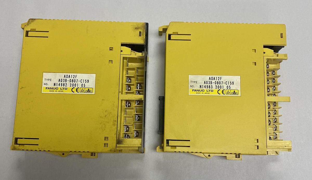 Used FANUC,A03B-0807-C159,OUTPUT MODULE LOT OF 2