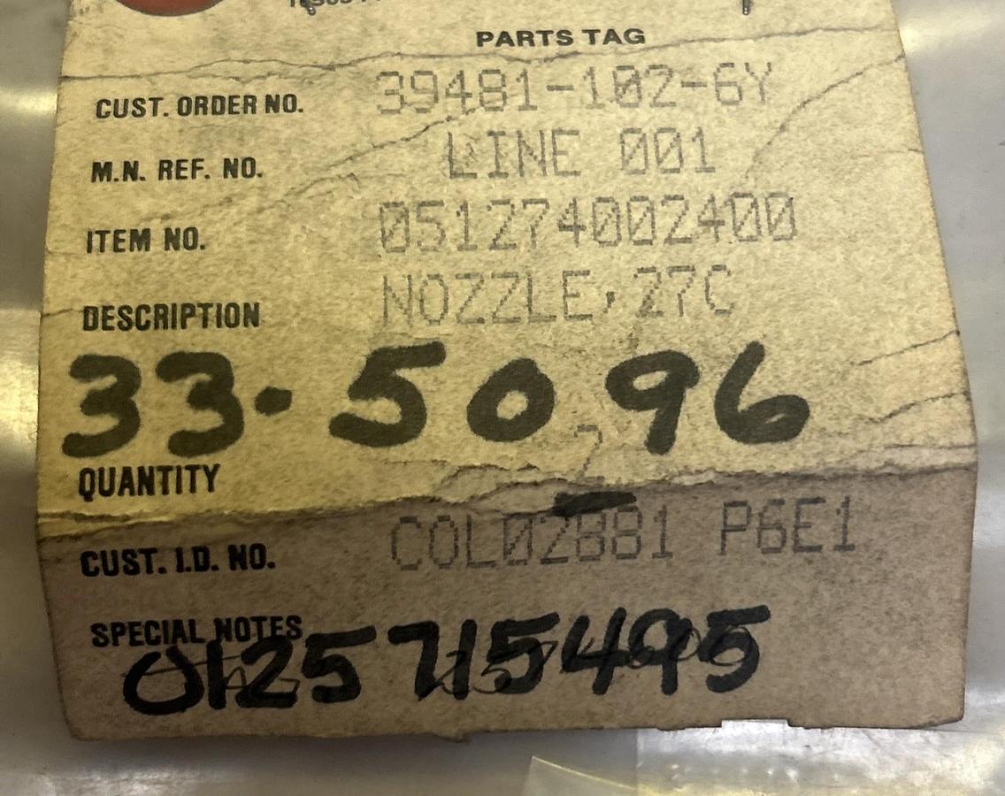 MASONEILAN,051274002400,NOZZLE NOS