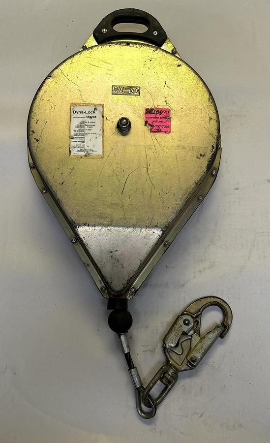 Used DYNA-LOCK,506208,SELF RETRACING GALVANIZED CABLE 95FT 400LB WILL LIFE