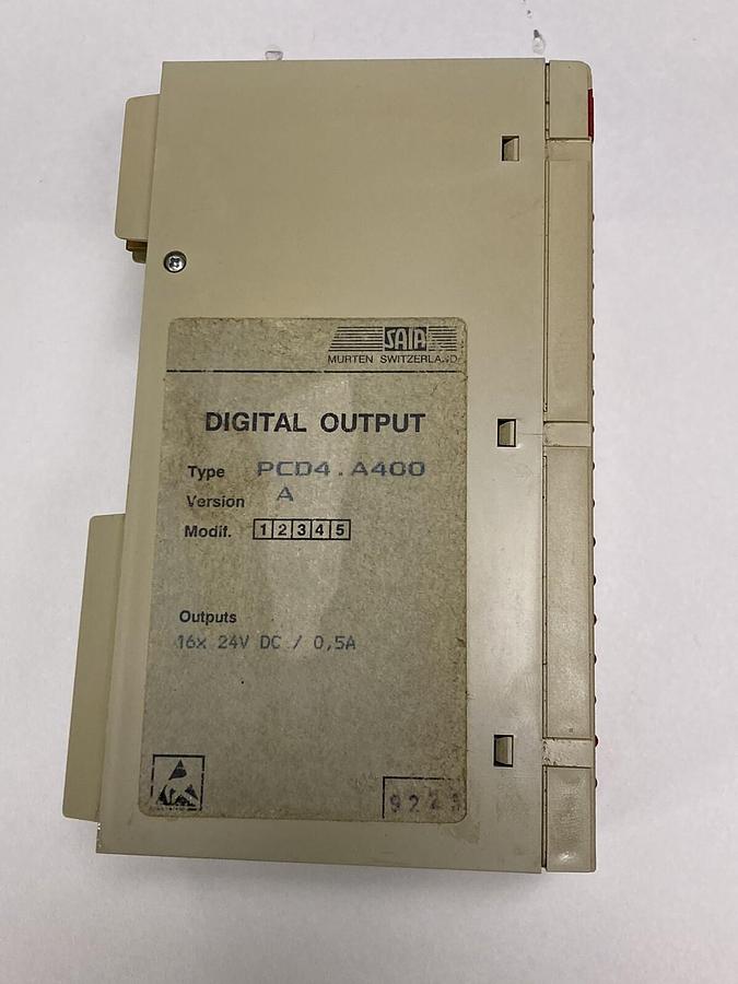 Used SAIA,PCD4.A400,Digital Output Version A Module Automation PLC Control