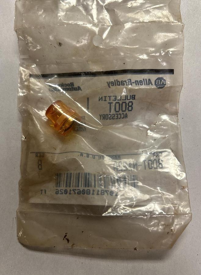 ALLEN BRADLEY,800T-N122A,AMBER PILOT LIGHT CAP LOT OF 5 NOS