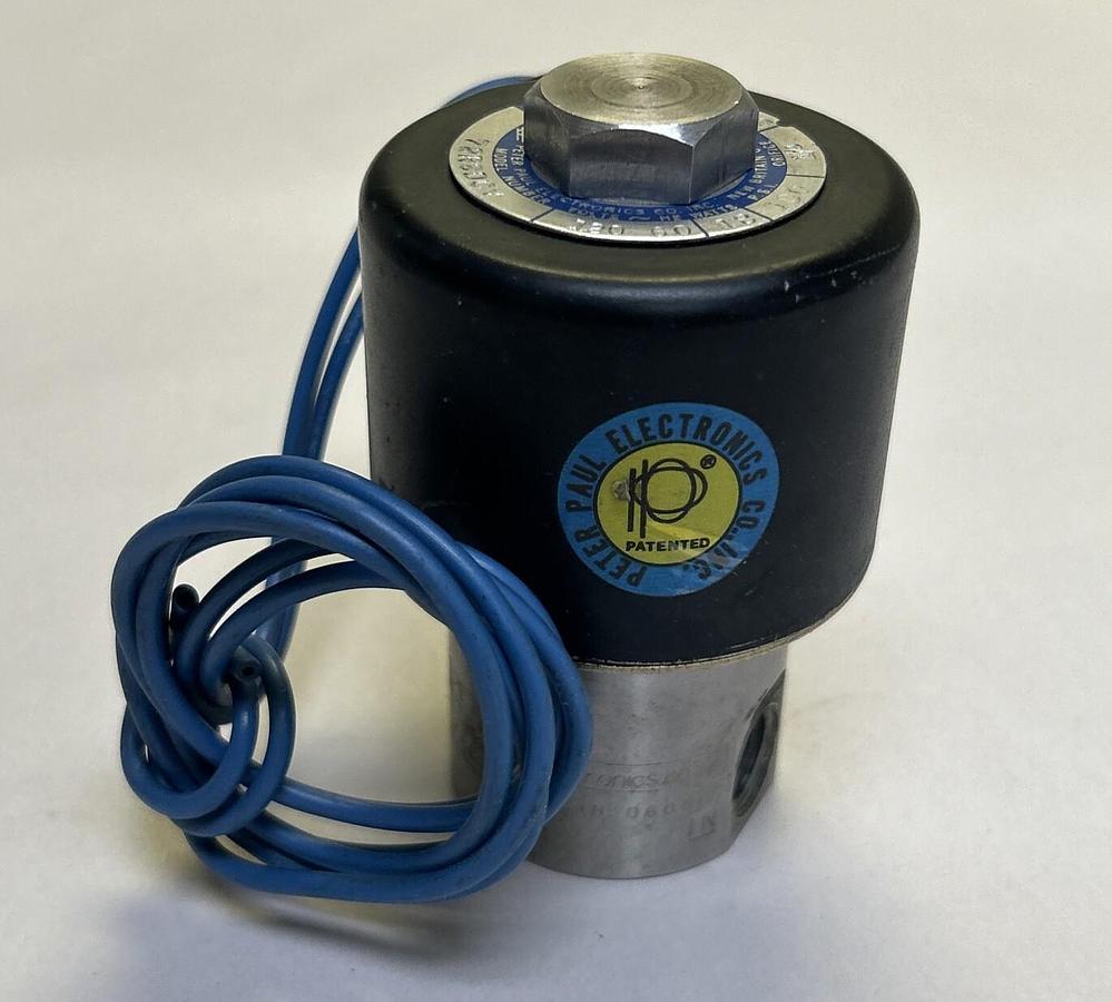 Used PETER PAUL ELECTRONICS,72R9DCV,SOLENOID VALVE
