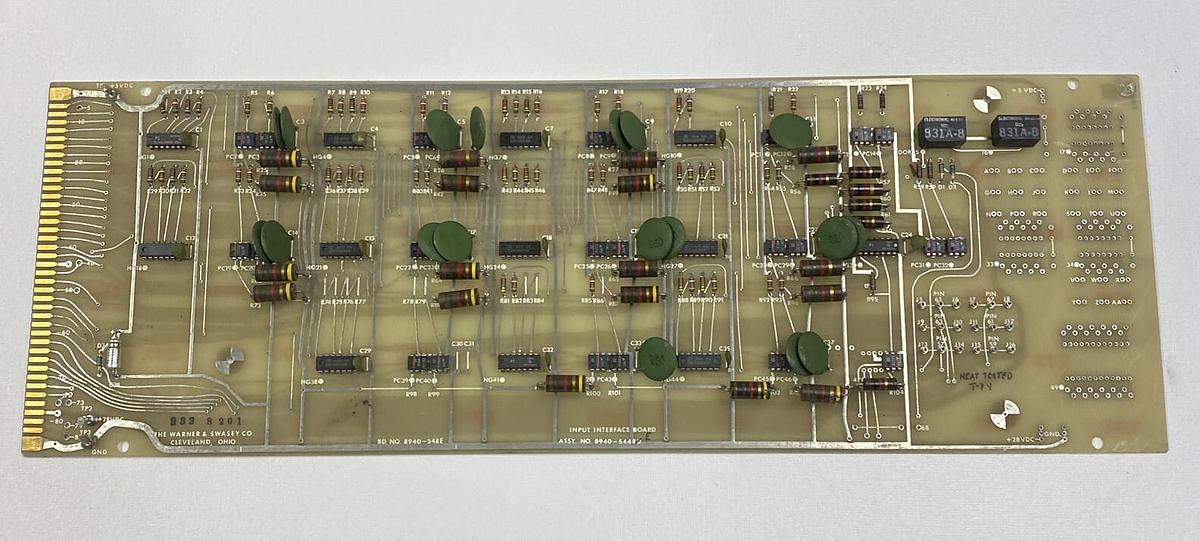 Used Warner & Swasey,8940-5448,Input Interface Board