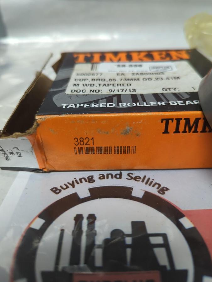 TIMKEN,3821,ROLLER BEARING CUP NOS