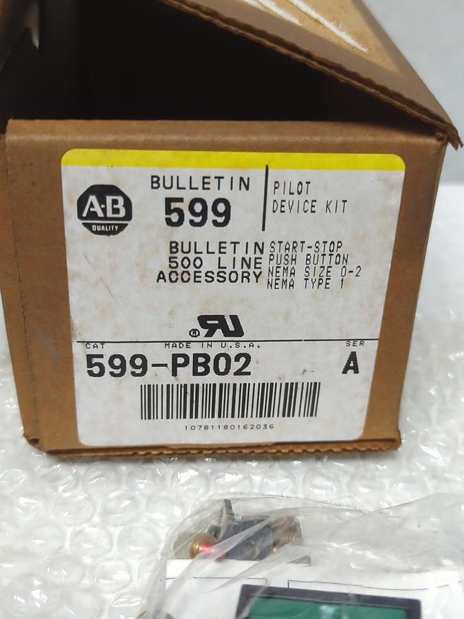 ALLEN BRADLEY,599-PB02,SERIES A PUSH BUTTON PILOT DEVICE KIT NOS