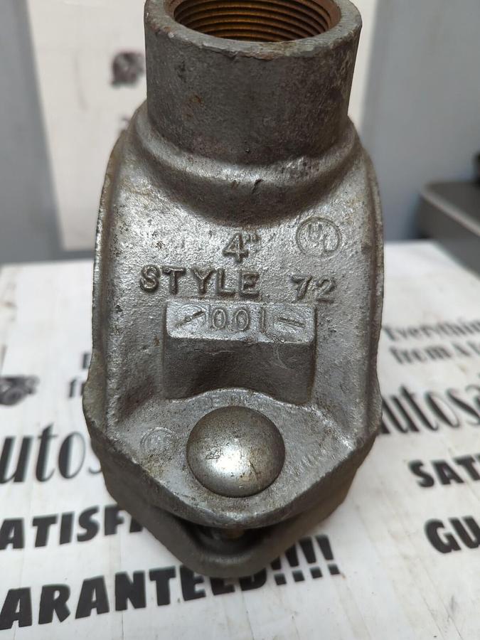 VICTAULIC,STYLE 72, 4 INCH PIPE COUPLING FEMALE THREADED NPT NOS