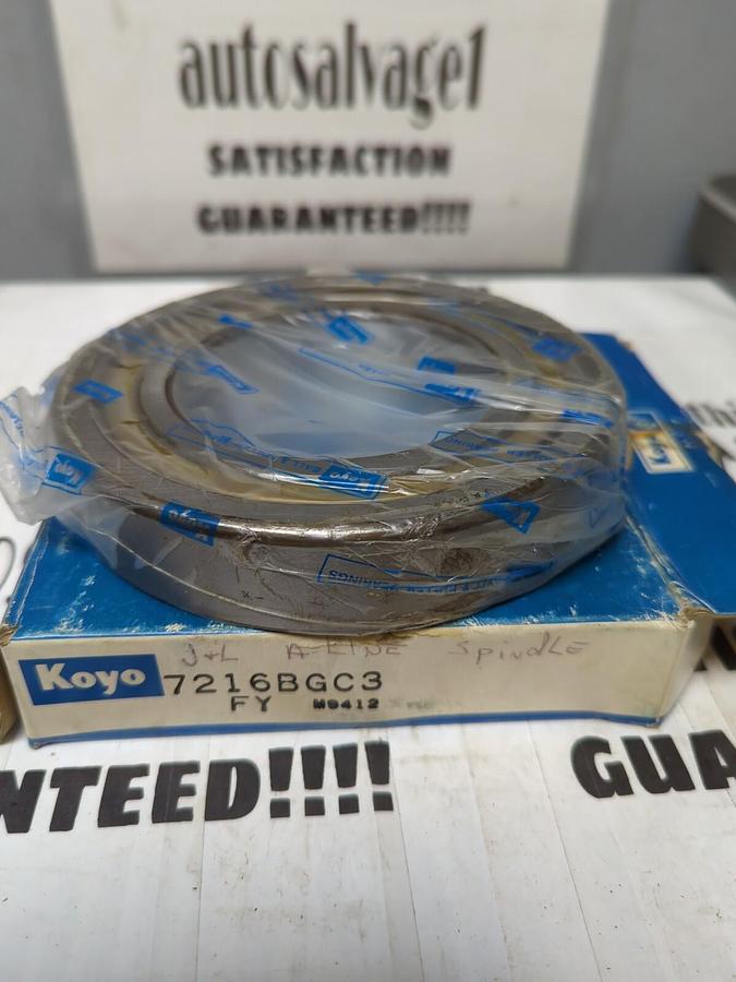 KOYO,7216BGC3,ROLLER BEARING 80MM X 140MM X 26MM NOS