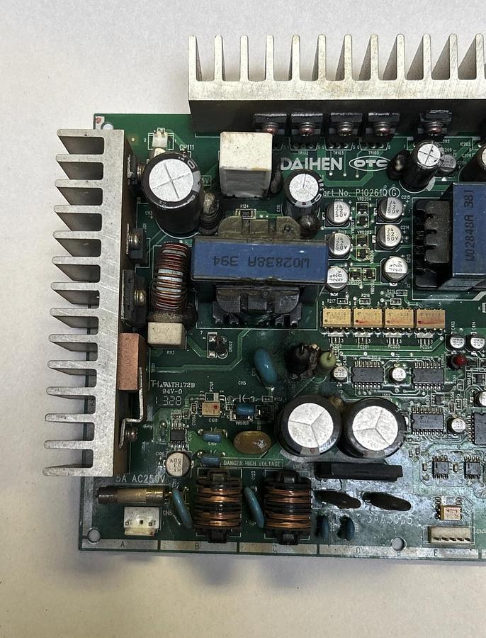 Used DAIHEN OTC,P10261Q,DP400 WELDER WIRE FEEDER CIRCUIT BOARD