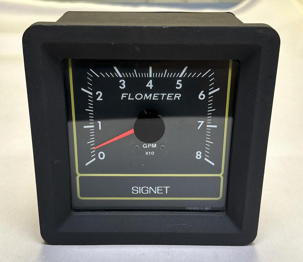 Used SIGNET SCIENTIFIC,P50940-1,FLOW METER 0-8 GPM