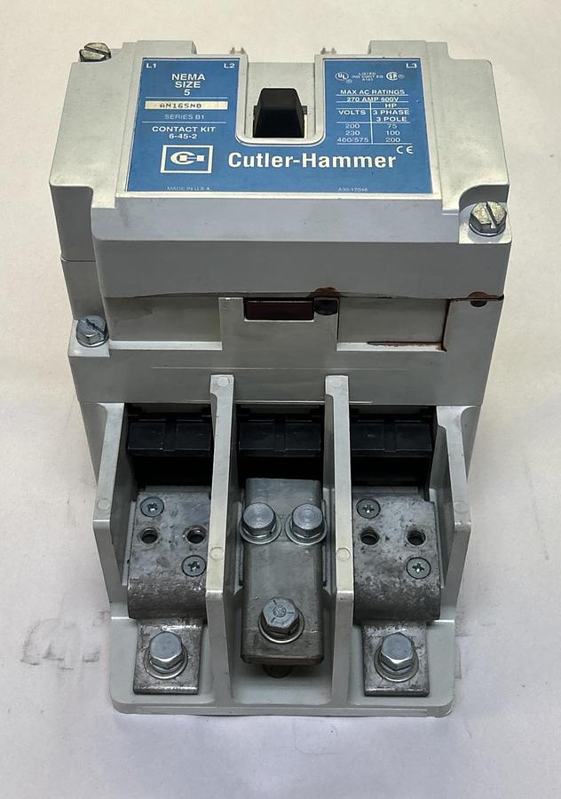 Used CUTLER-HAMMER,AN16SN0,SIZE 5 STARTER 270A 600V