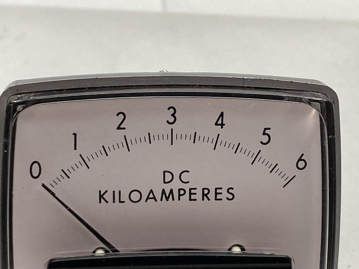 Used General Electric,0-6,DC Kiloamperes Gauge Filter