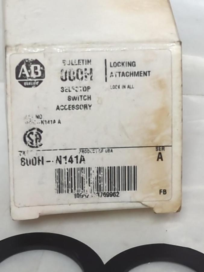 ALLEN BRADLEY,800H-N141A,SERIES A SELECTOR STOP SWITCH LOCKING ASSEMBLY NOS