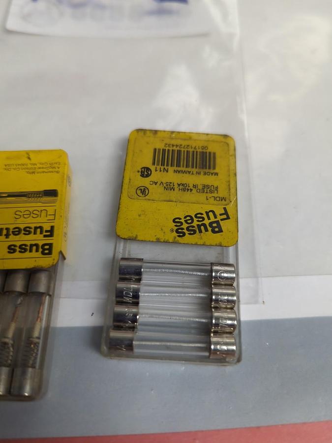 COOPER BUSSMANN,MDL-1,1 AMP FUSE LOT OF 7 NOS