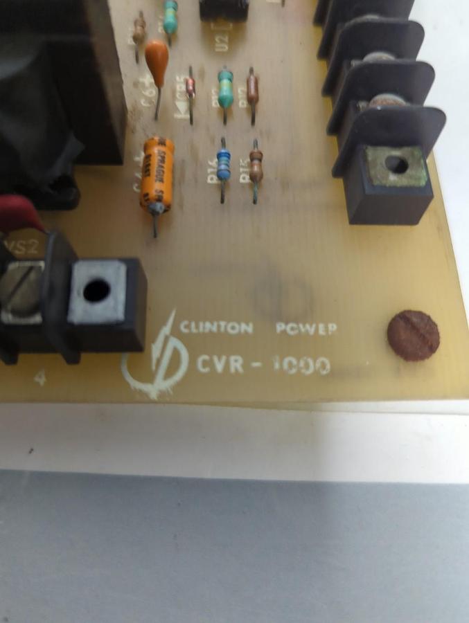 Used CLINTON POWER,CVR-1000,PLC BOARD PRE-OWNED
