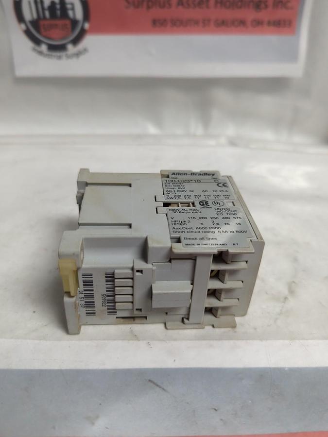 Used ALLEN BRADLEY,100-C23*10,SERIES C CONTACTOR PRE-OWNED