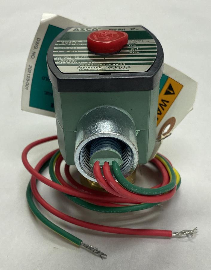 Asco Red-Hat,X8262G262NV10853,Valve 120/60 110/50 1/4 INCH NOS