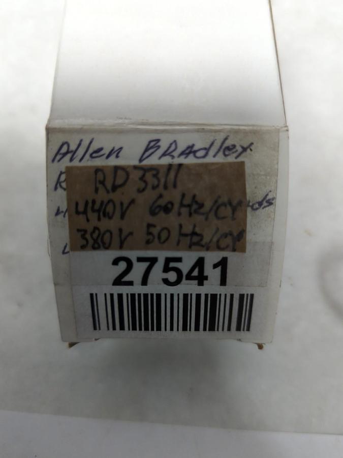 Used ALLEN-BRADLEY,RD3311,COIL 440V 50/60CY 380V 50HZ/CY PRE-OWNED