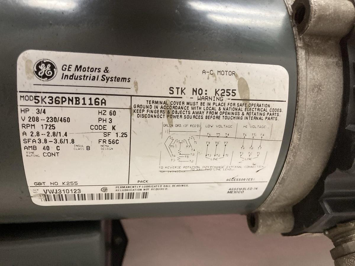 Used Reliance,5542A5530C,Rapistan Gear Reducer 1.11HP 1750RPM 56/175-20 Ratio