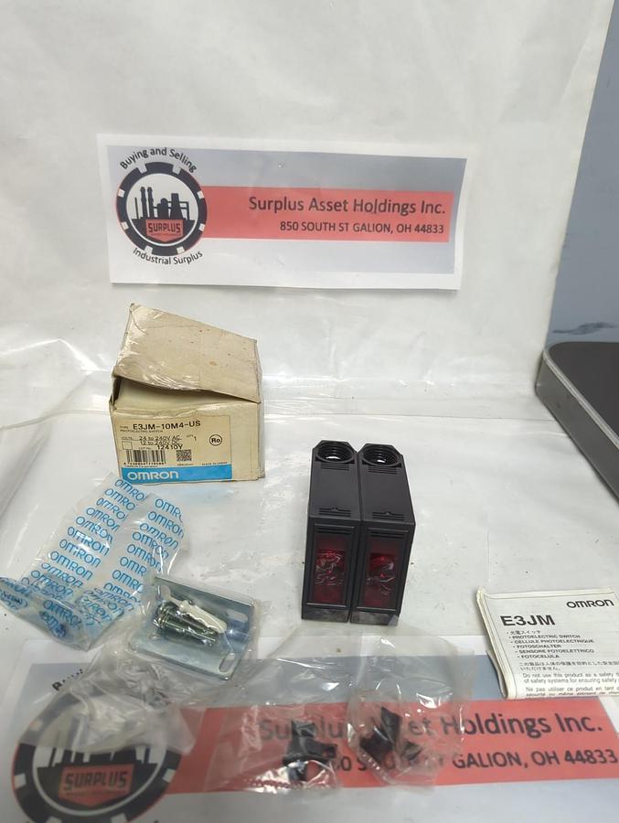 OMRON,E3JM-10M4-US,PHOTOELECTRIC SWITCH 24 TO 230 VAC NOS